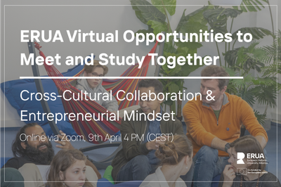 Image - ERUA Virtual opportunities for students to meet and study together : Cross-Cultural Collaboration & Entrepreneurial Mindset