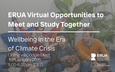 Image - ERUA Virtual opportunities for students - Wellbeing in the Era of the Climate Crisis