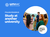 Study at another university through the Italian Erasmus program.