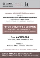 Anna MARMODORO, Poteri, strutture e sostanze