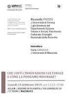 Che cos'è l'INNOVAZIONE culturale?