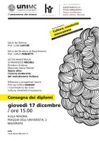 Cultura, creatività, innovazione: consegna dei DIPLOMI