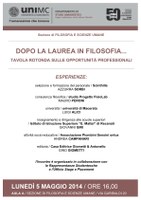 Dopo la laurea in FILOSOFIA…