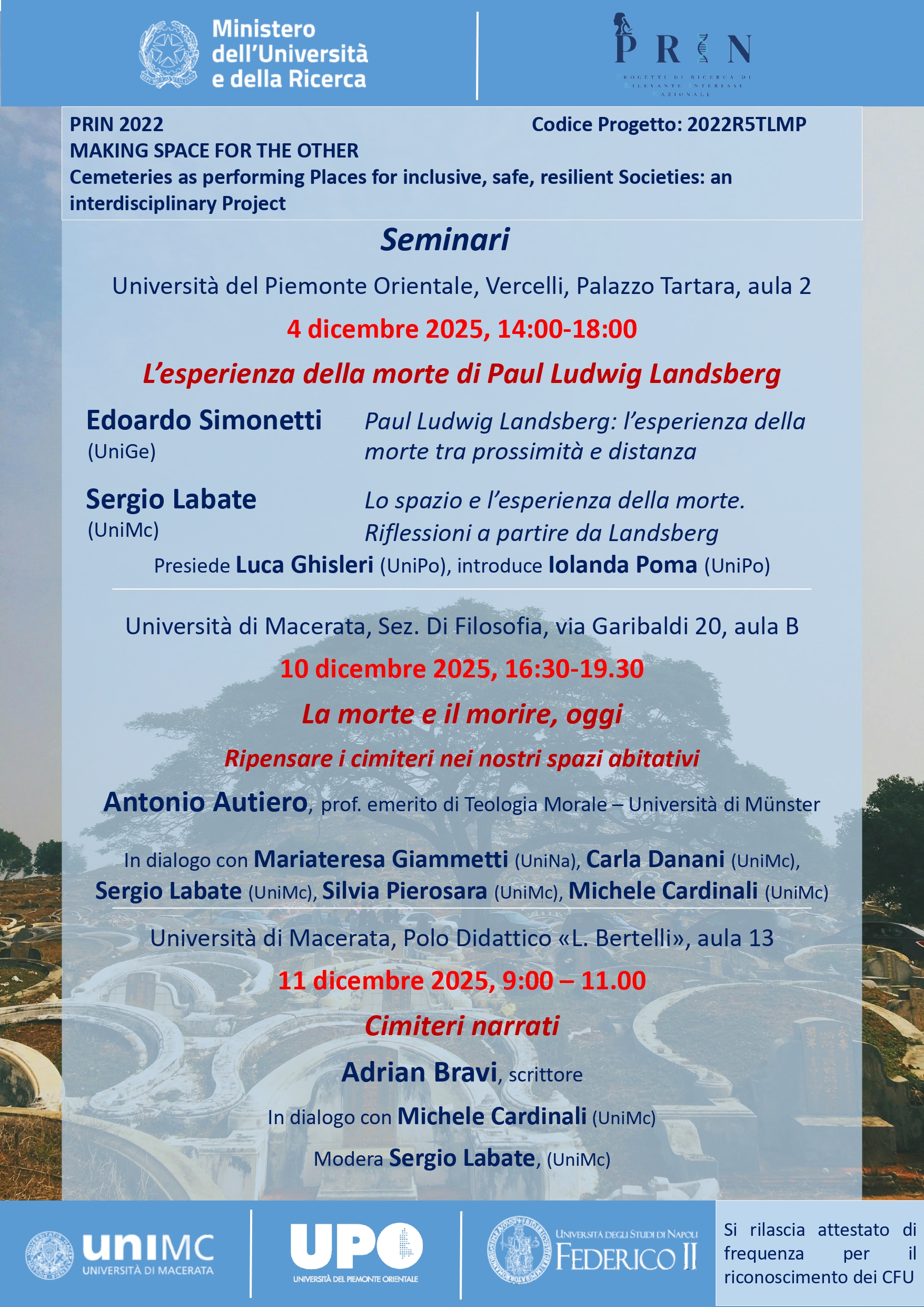 Eventi PRIN / Making Space For the Other