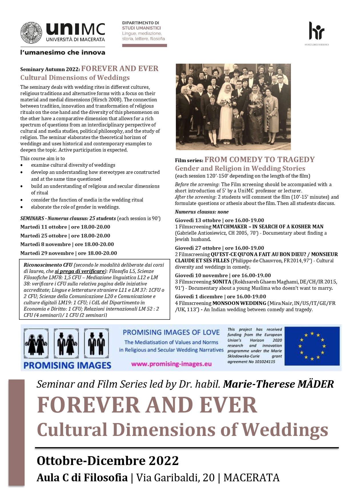 FOREVER AND EVER: Cultural Dimensions of Weddings