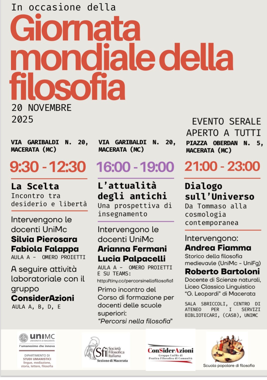 Giornata mondiale della FILOSOFIA  - 20 novembre 2025