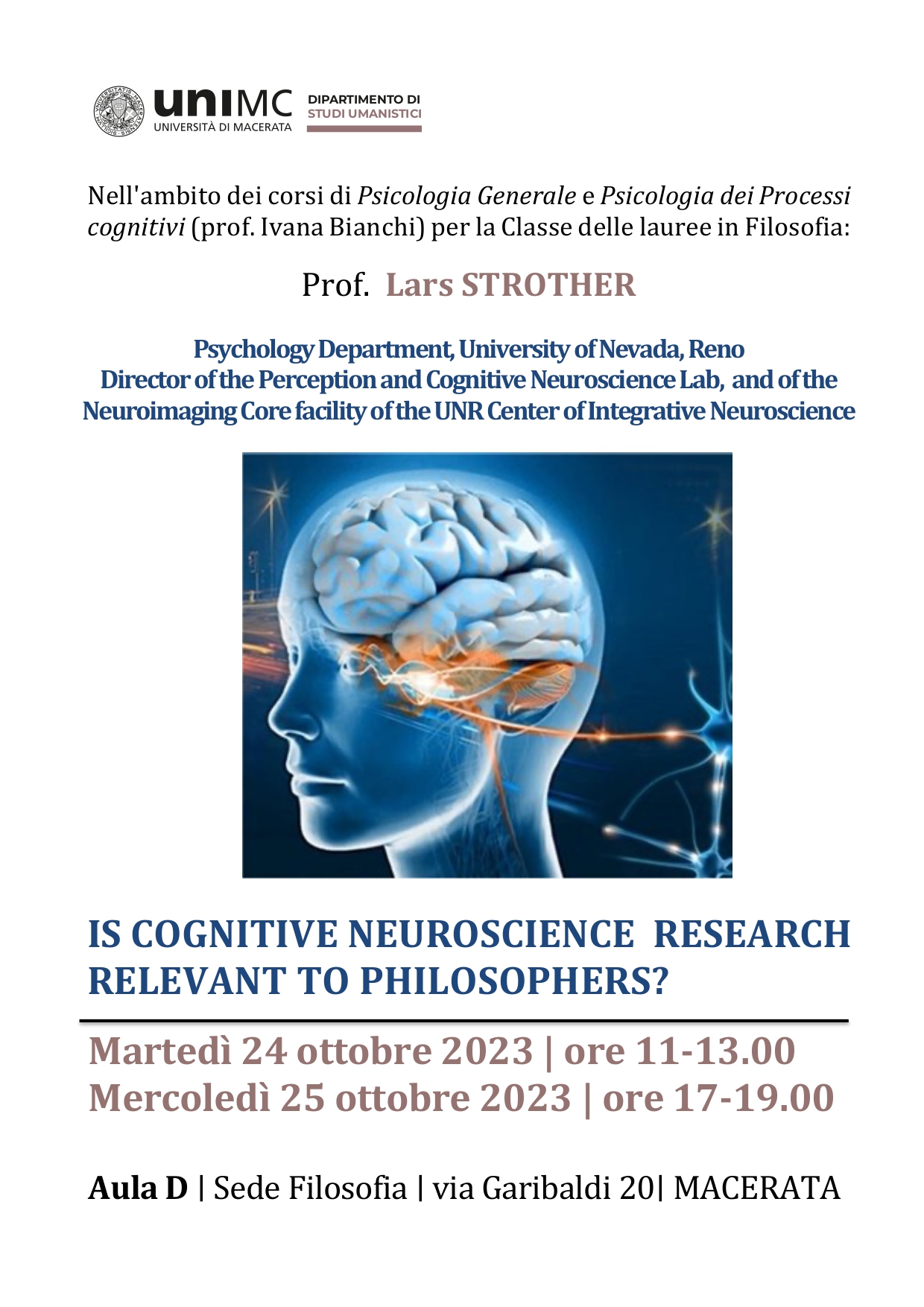 Is Cognitive NEUROSCIENCE Research Relevant to PHILOSOPHERS?