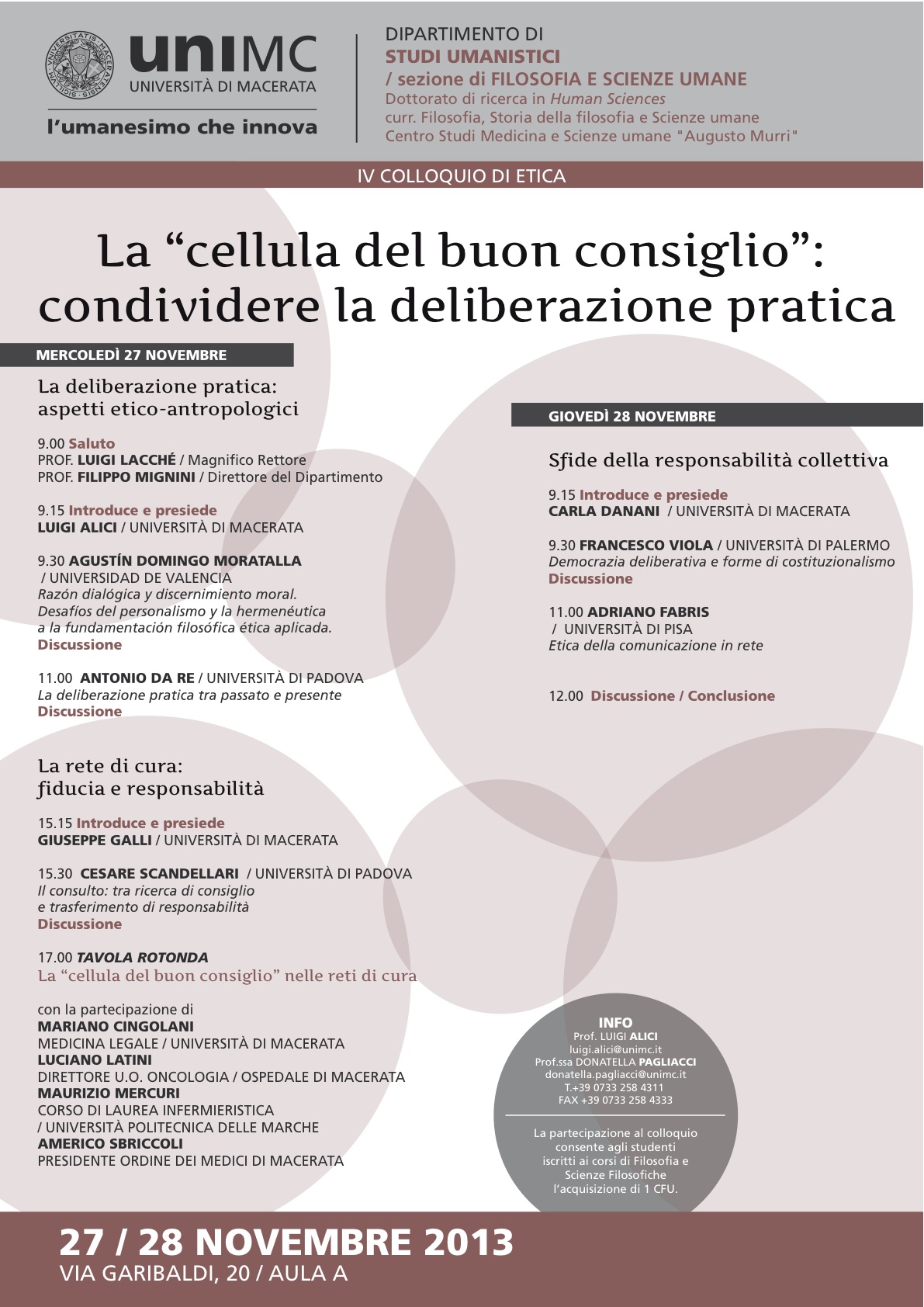 LA "CELLULA DEL BUON CONSIGLIO": condividere la deliberazione pratica