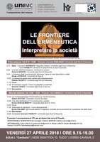 Le frontiere dell'ERMENEUTICA. Interpretare la SOCIETA'
