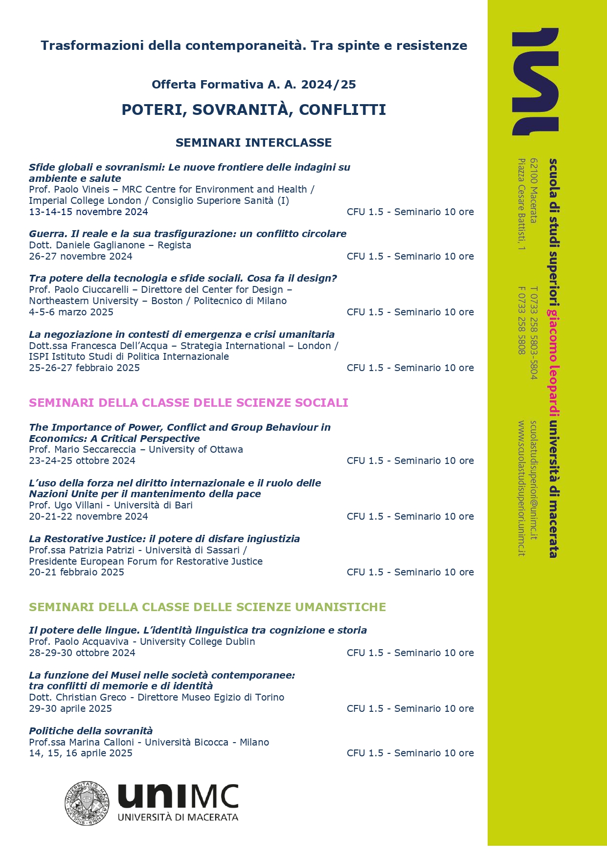 Offerta formativa Scuola Leopardi a.a. 2024-2025