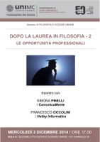 Opportunità PROFESSIONALI per i laureati in FILOSOFIA