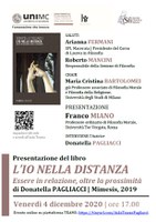 Presentazione di D. PAGLIACCI, L'io nella DISTANZA