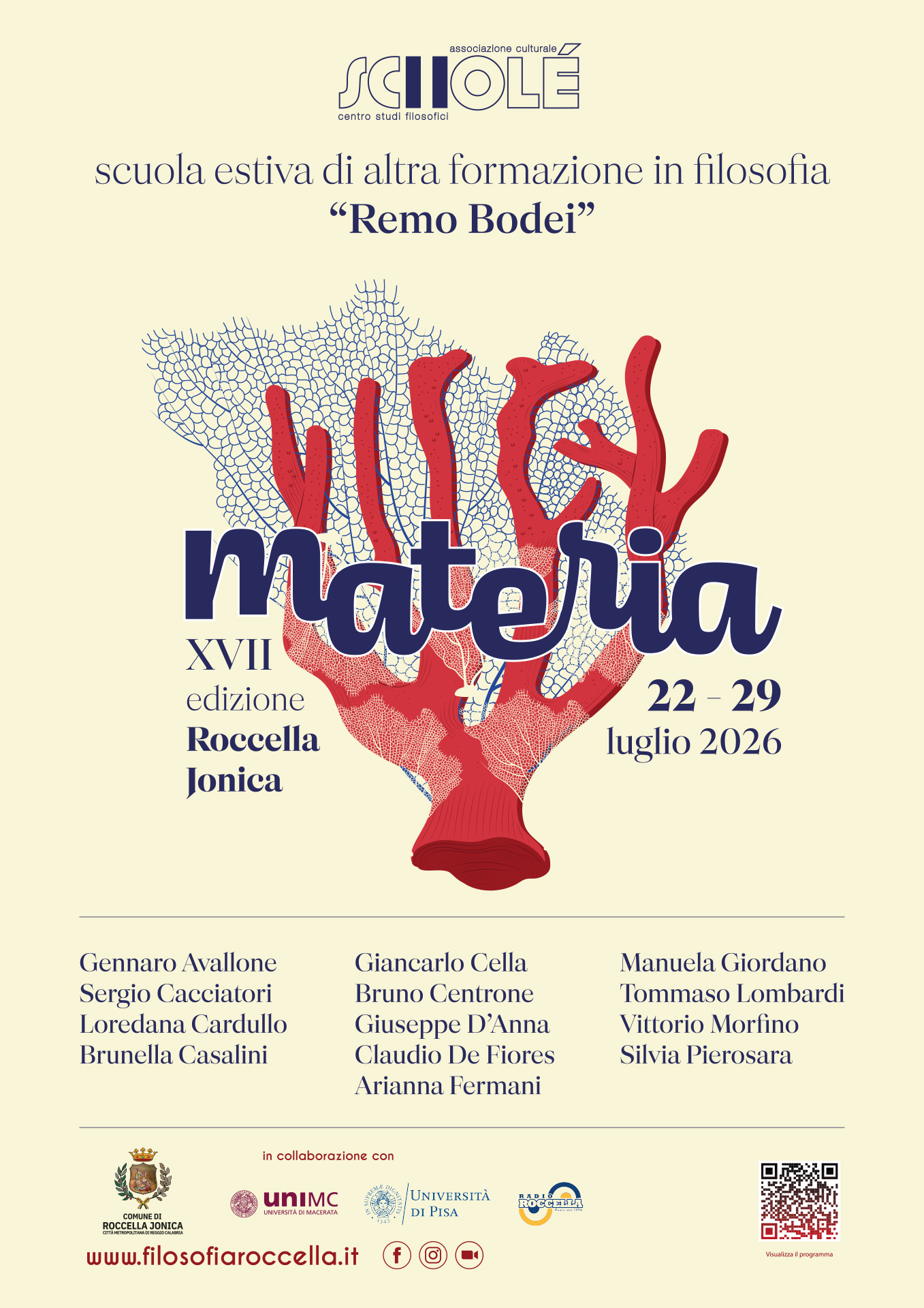 Scuola estiva di ALTRA formazione in Filosofia "Remo Bodei" - XVII edizione
