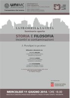 STORIA e FILOSOFIA: incontri e contaminazioni