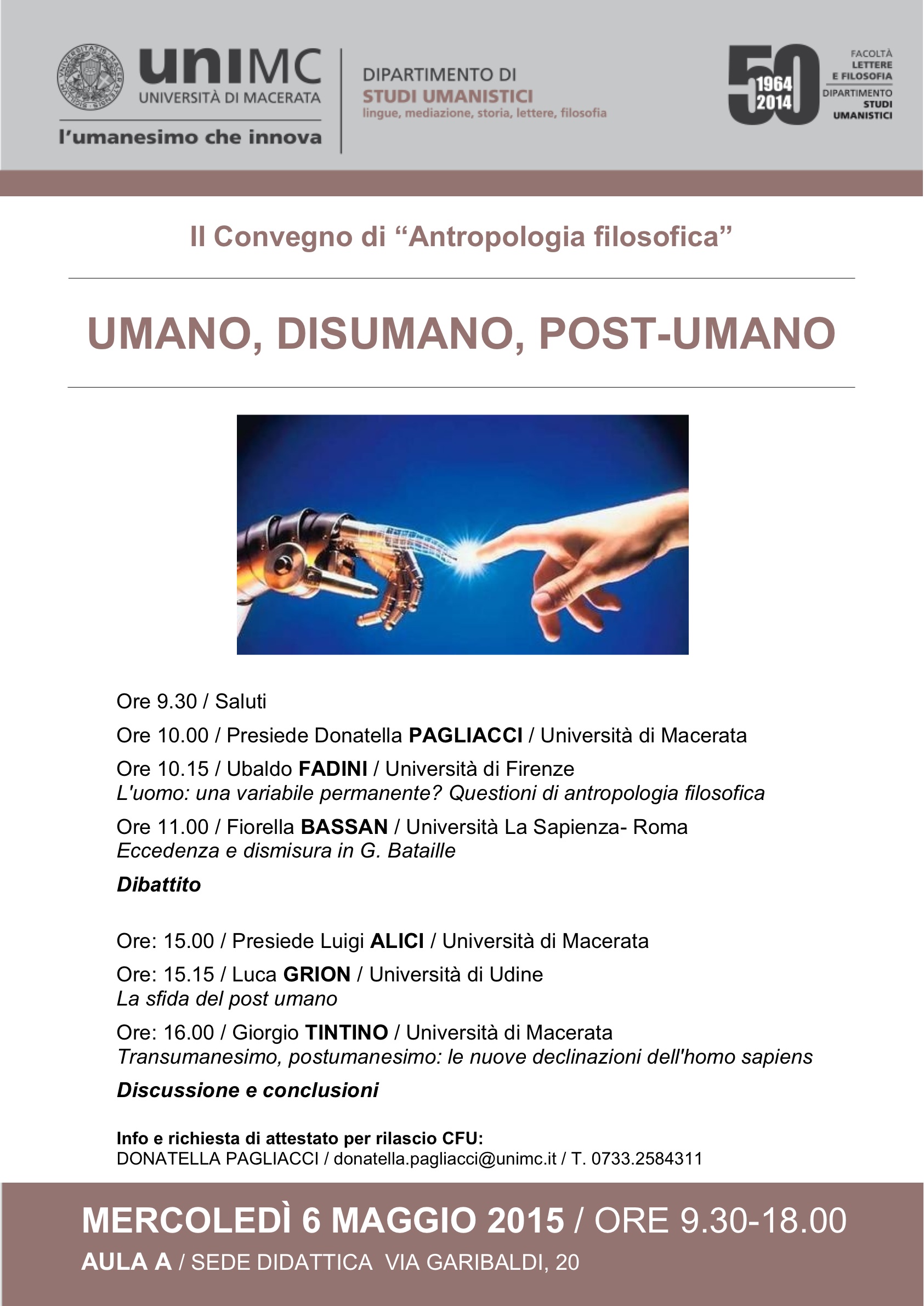 UMANO, Disumano, Post-Umano