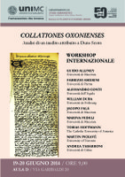 Workshop ‘Collationes oxonienses’. Analisi di un inedito attribuito a Duns Scoto.
