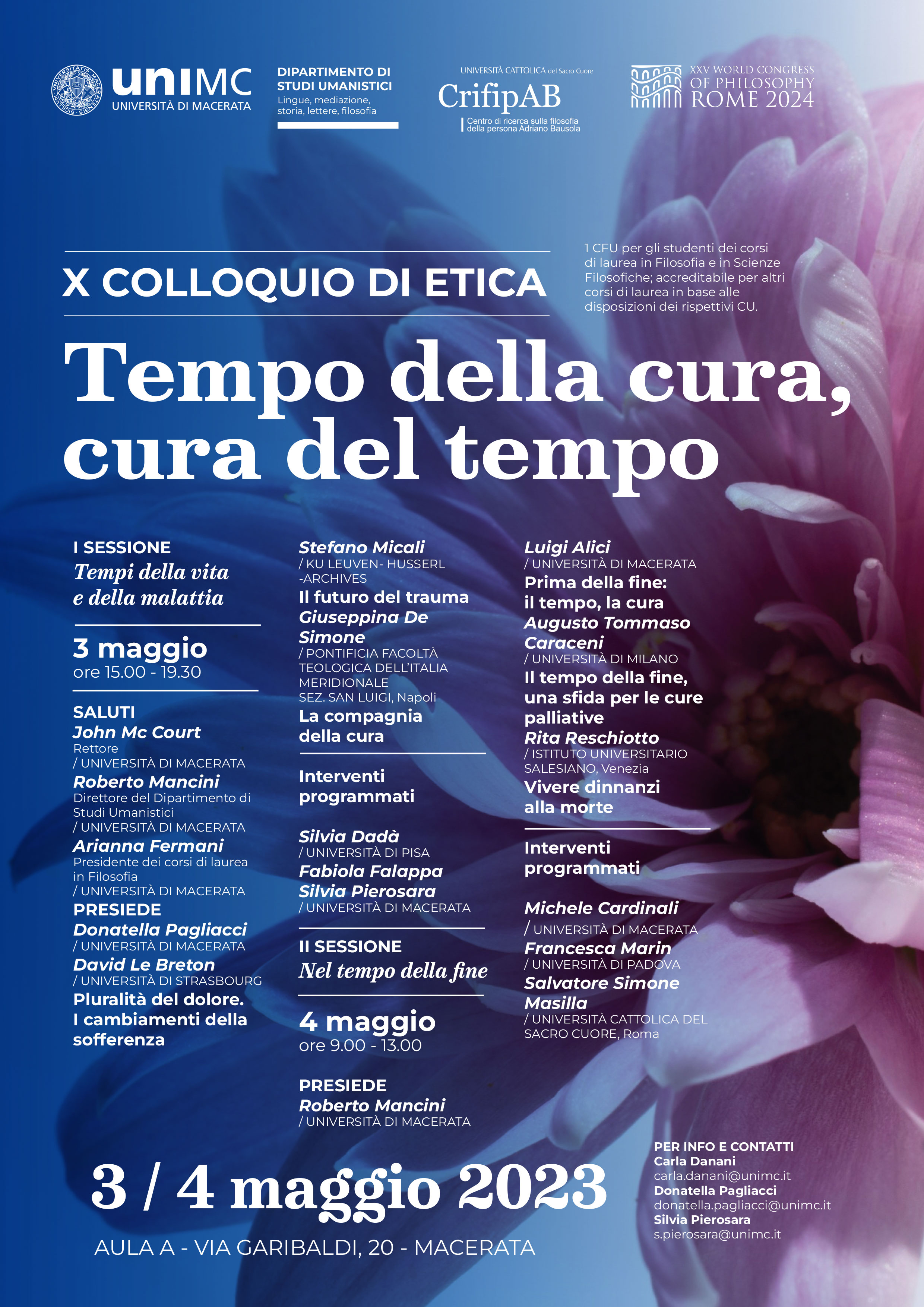 X Colloquio di ETICA - Tempo della CURA, cura del TEMPO