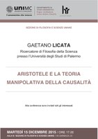 Gaetano LICATA, Aristotele e la teoria manipolativa della causalità