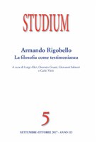 Armando RIGOBELLO, La filosofia come TESTIMONIANZA