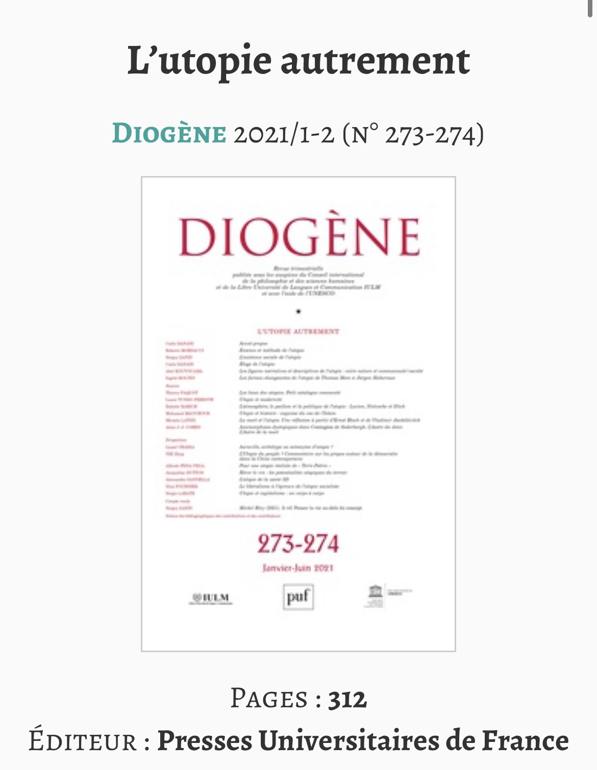 DANANI (éd.), L'utopie autrement