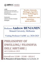 Andrew BENJAMIN - Filosofia dell'ABITARE
