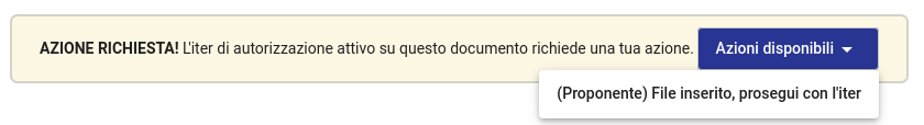 File della determina assente
