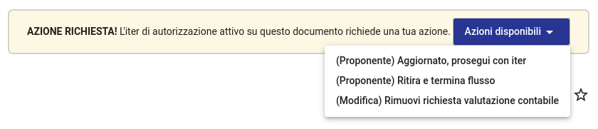 Passo proponente modifiche dopo rigetto