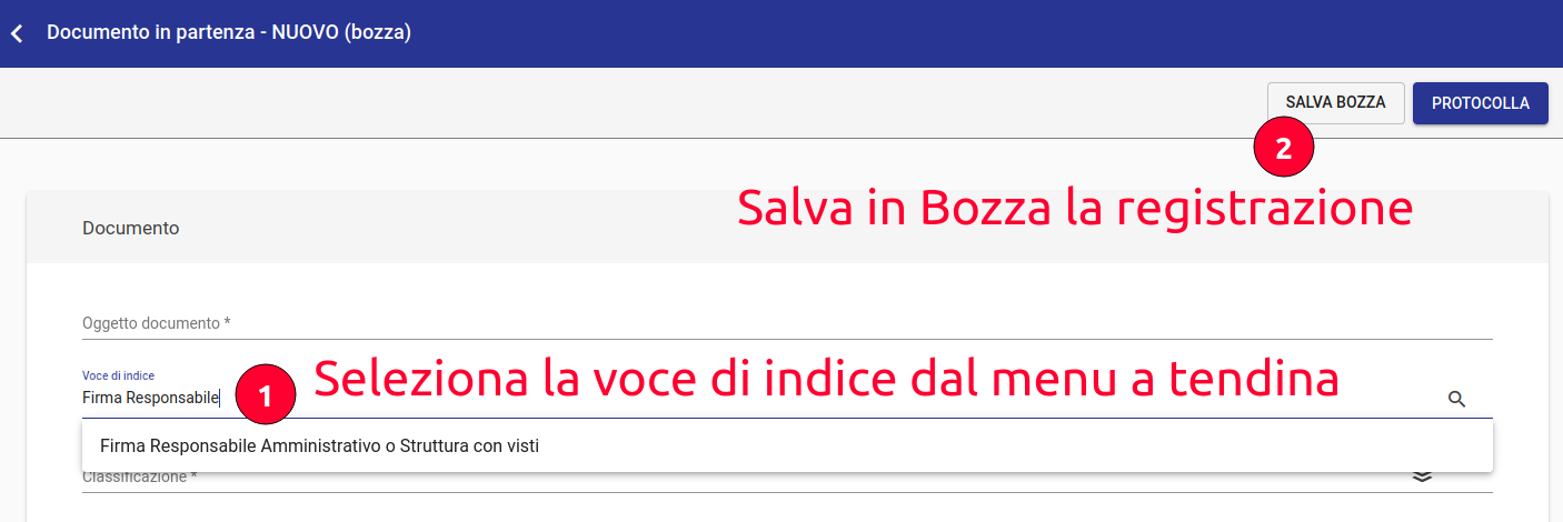 Titulus 5: registrazione con avvio flusso