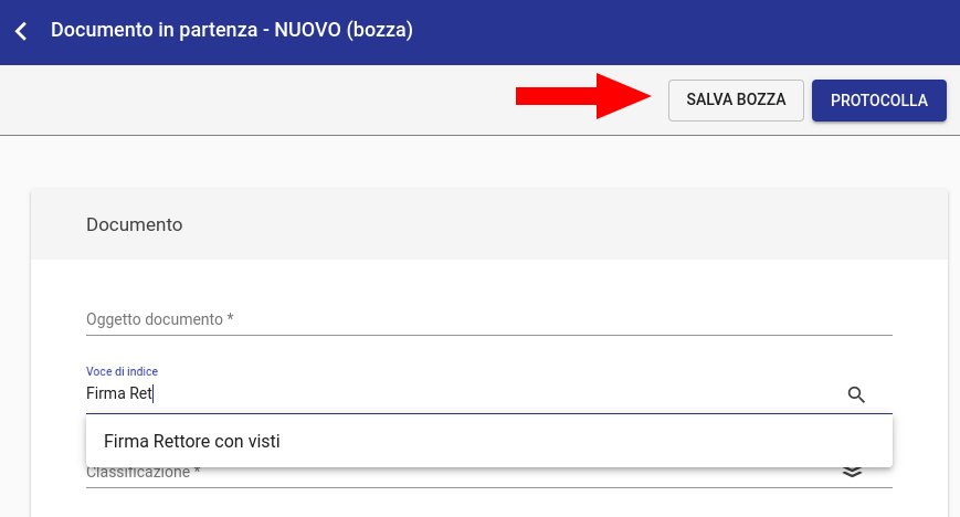Titulus 5: registrazione con avvio flusso