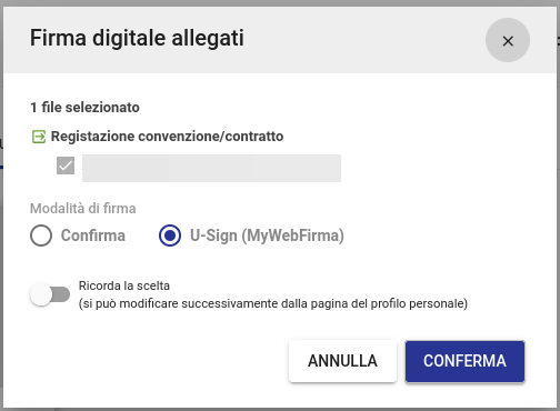 Titulus 5: iter convenzini e contratti, azioni Firmatario firma