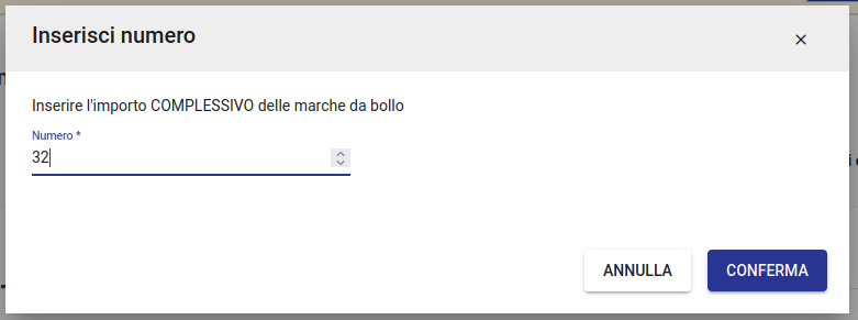 TItulus 5: registrazione dati bollo, valore marche da bollo