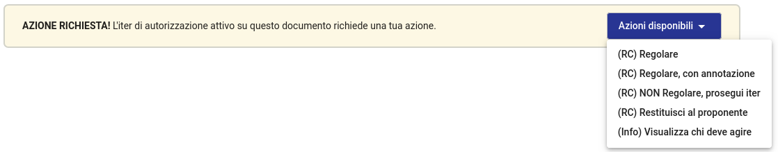 Titutlus Decreto Rettore: azioni del responsabile contabile