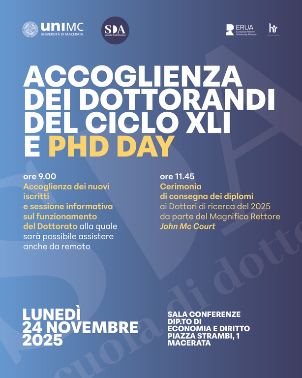Image - Accoglienza dei dottorandi del ciclo XLI e PhD Day