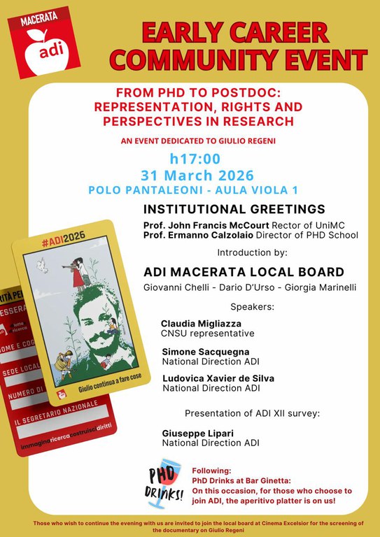 Image - Evento Associazione Dottorandi e Dottori di Ricerca in Italia