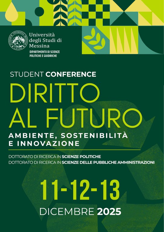 Image - Student Conference 2025 UniMe - Diritto al Futuro: ambiente, sostenibilità e innovazione