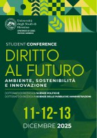Student Conference 2025 UniMe - Diritto al Futuro: ambiente, sostenibilità e innovazione