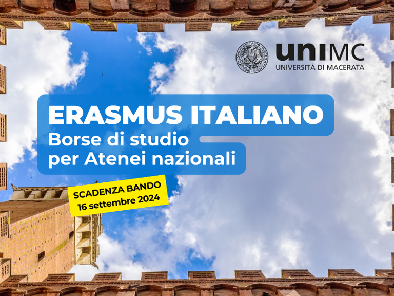 Image - Nuova opportunità di mobilità studentesca con l'Erasmus Italiano all'Università di Macerata