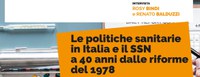 SEMINARIO. Le politiche sanitarie in Italia e il SSN a 40 anni dalle riforme del 1978