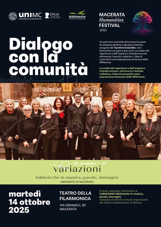 Image - Dialogo con la comunità - Variazioni biblioteche in musica, parole, immagini