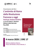 Presentazione del libro "L’antimito di Roma dalla Rivoluzione francese a oggi. Studi per Andrea Giardina"