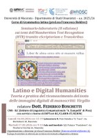 Image - Seminario-laboratorio (II edizione) sui temi dell’Handwritten Text Recognition  (HTR) tramite eScriptorium e Transkribus