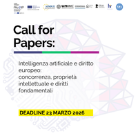 Call for Papers su Intelligenza artificiale, concorrenza e proprietà intellettuale nel diritto UE