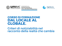 Corso di formazione per giornalisti "Dal locale al globale"