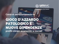 Corso di perfezionamento. Gioco d’azzardo patologico e nuove dipendenze Corso di perfezionamento. Gioco d’azzardo patologico e nuove dipendenze