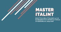 Master Italint. Didattica dell’Italiano L2/LS: intercultura e mediazione