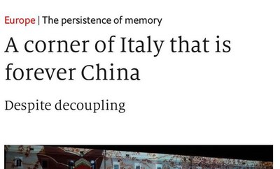 Image - “Un angolo dell’Italia che è da sempre Cina”.