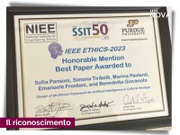 Menzione d'onore alla conferenza internazionale “Ethic 2023”