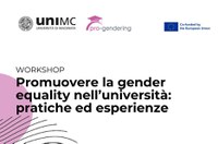 Workshop "Promuovere la gender equality nell’università"